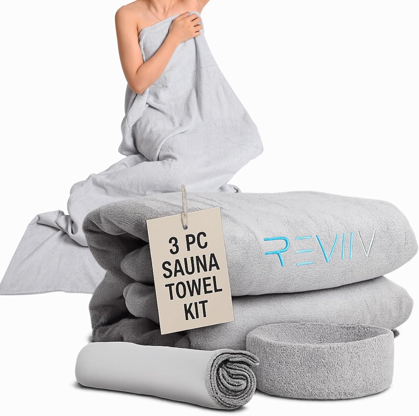 Sauna Blanket Insert Towel 3Pc Kit for Ultimate Comfort