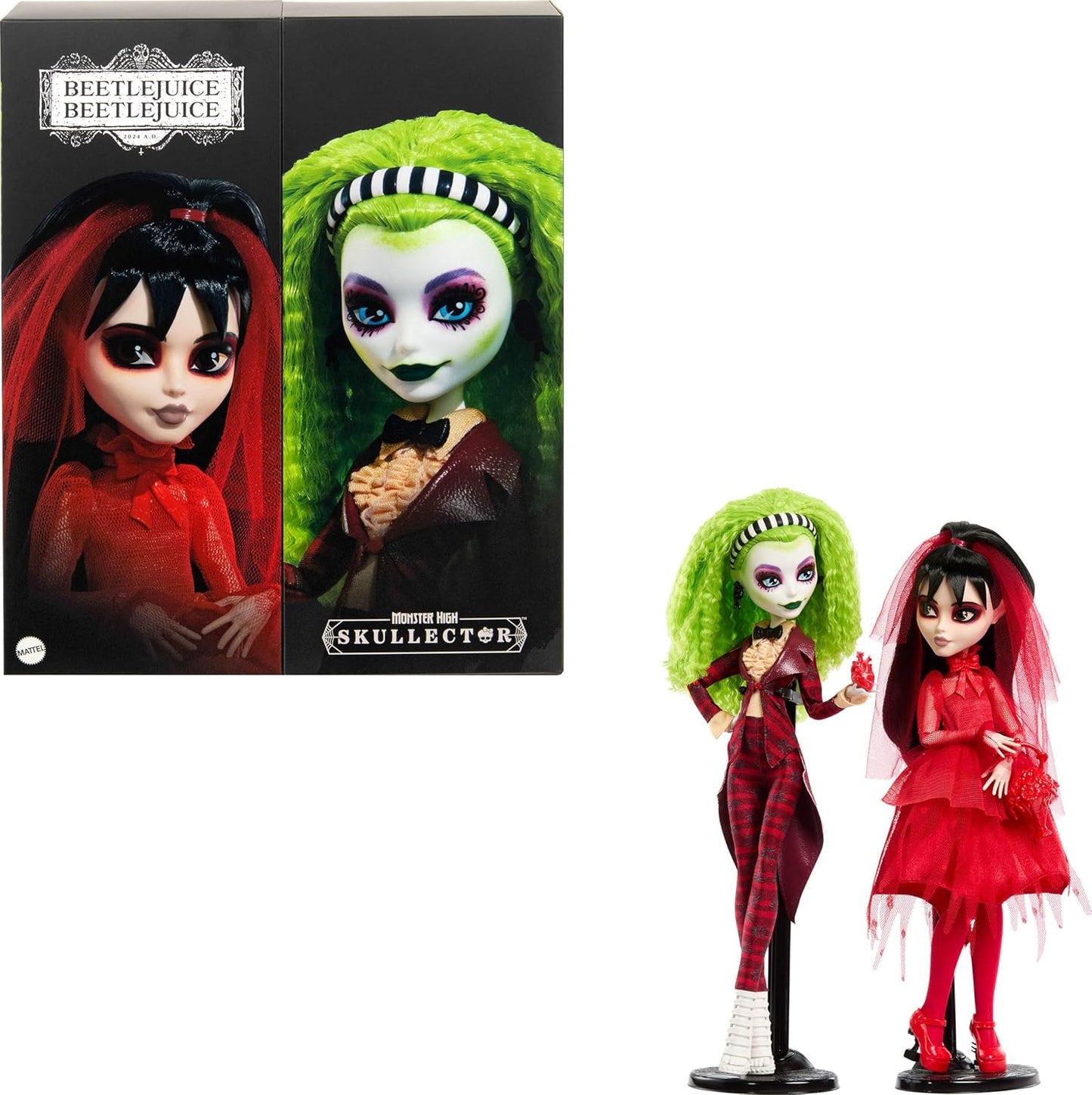 Monster High Skullector Beetlejuice Doll 2-Pack for Collectors