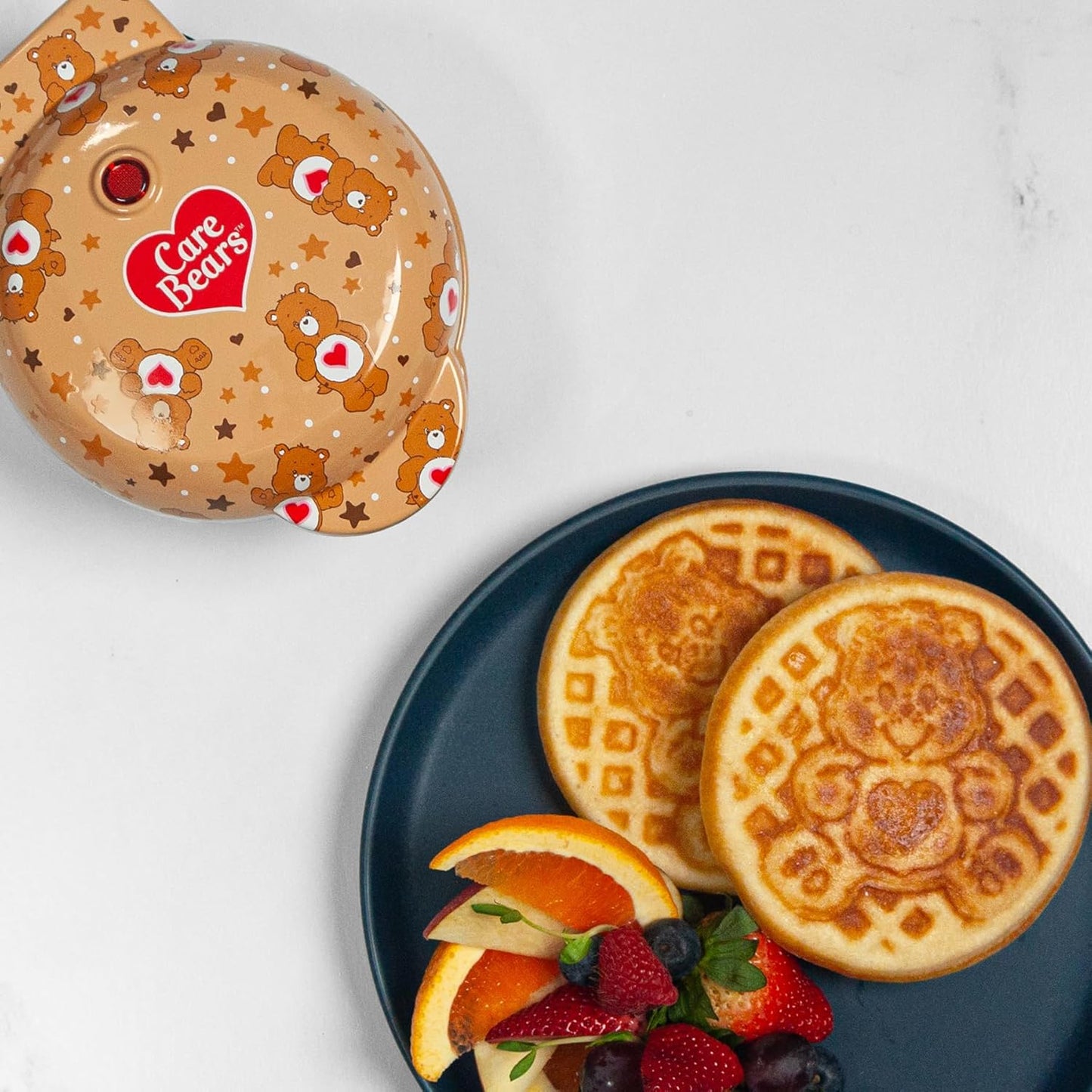 Care Bears Tenderheart Mini Waffle Maker for Fun Breakfasts