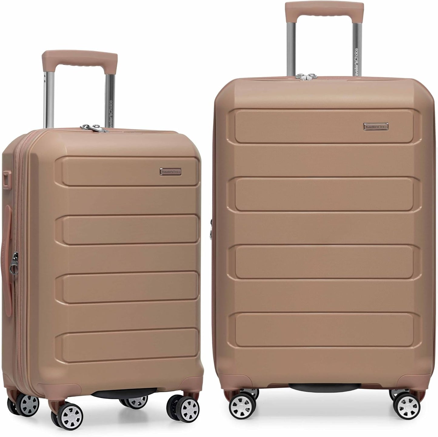 Traveler's Choice Pagosa Indestructible Hardshell Luggage Set