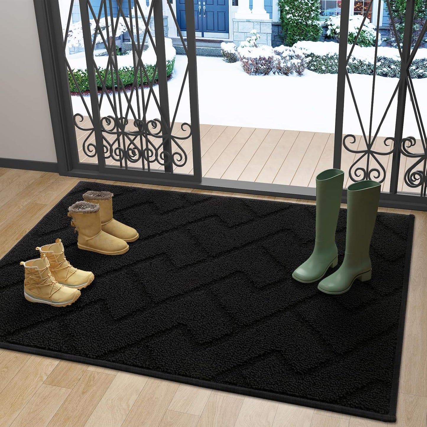 OLANLY Indoor Door Mat, Dirt Resistant and Absorbent Design