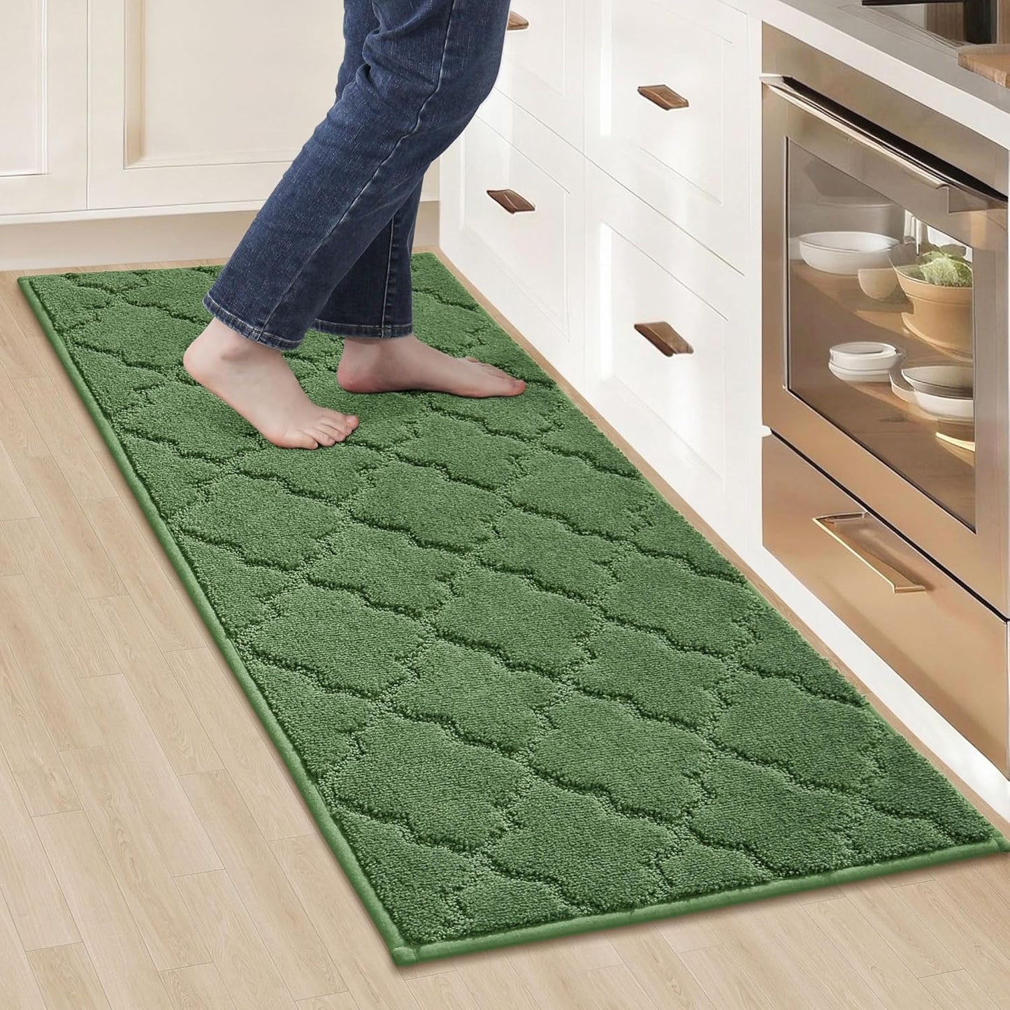COSY HOMEER Kitchen Rugs Non-Slip Absorbent Soft Runner Mat