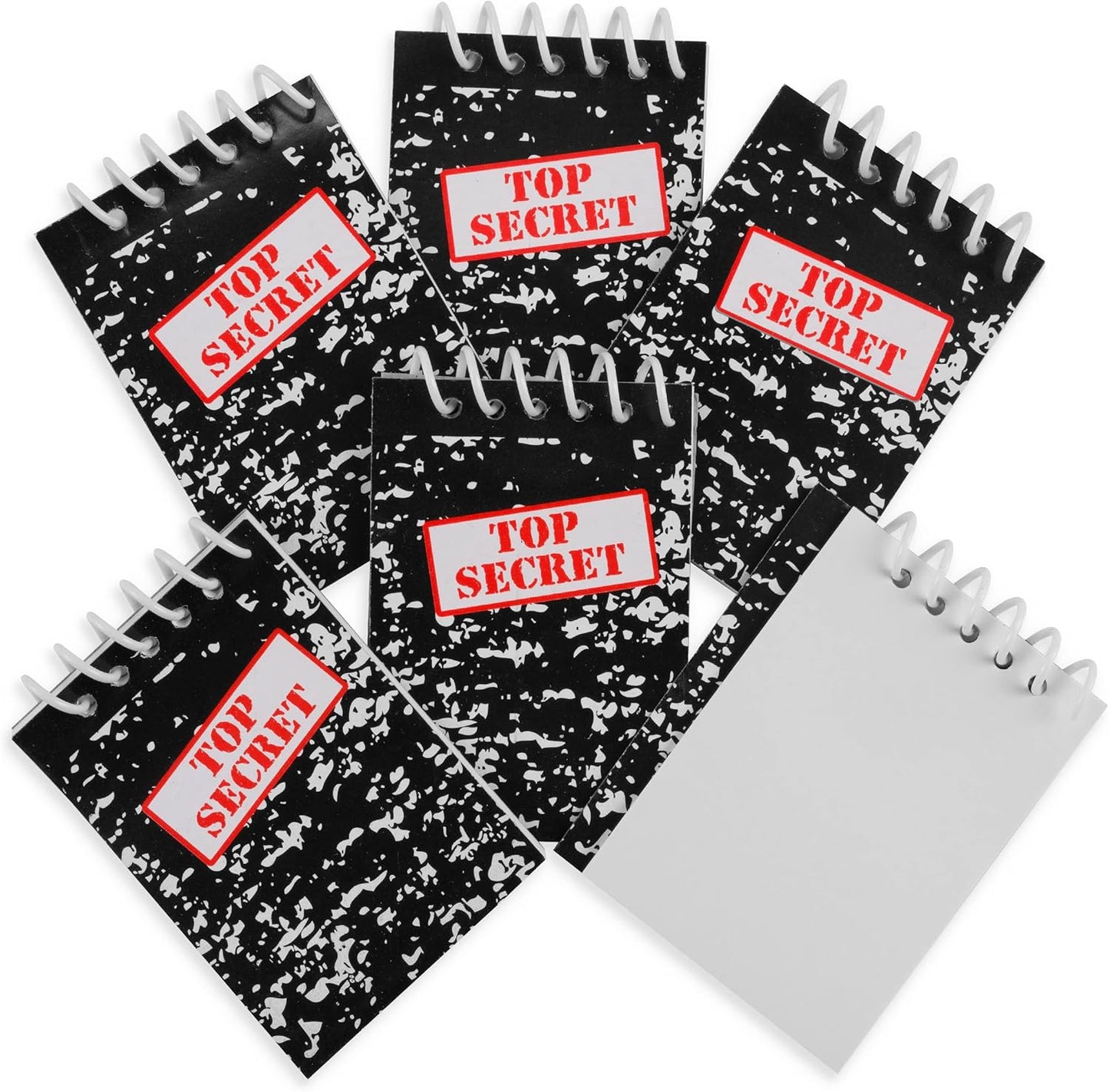 Set of 24 Spy Theme Mini Notebooks by Bedwina