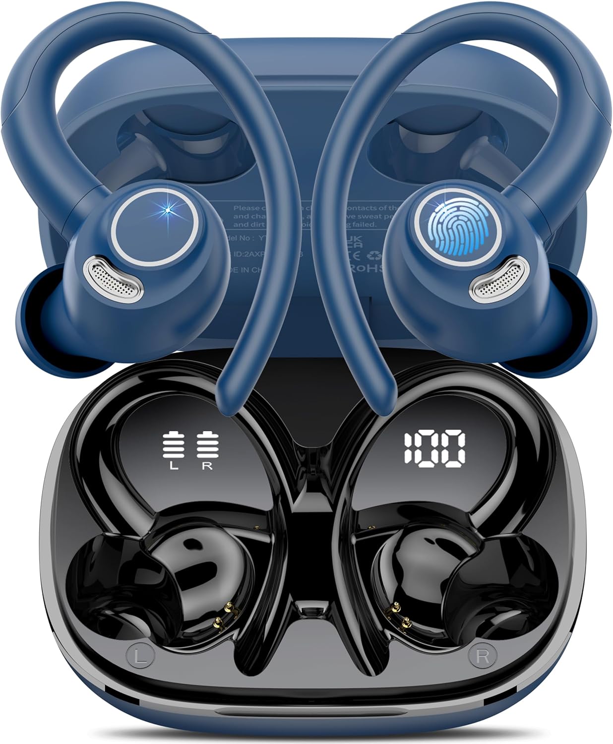 Jesebang Wireless Earbuds - HiFi Stereo Deep Bass, 40H Playtime, IPX7 Waterproof