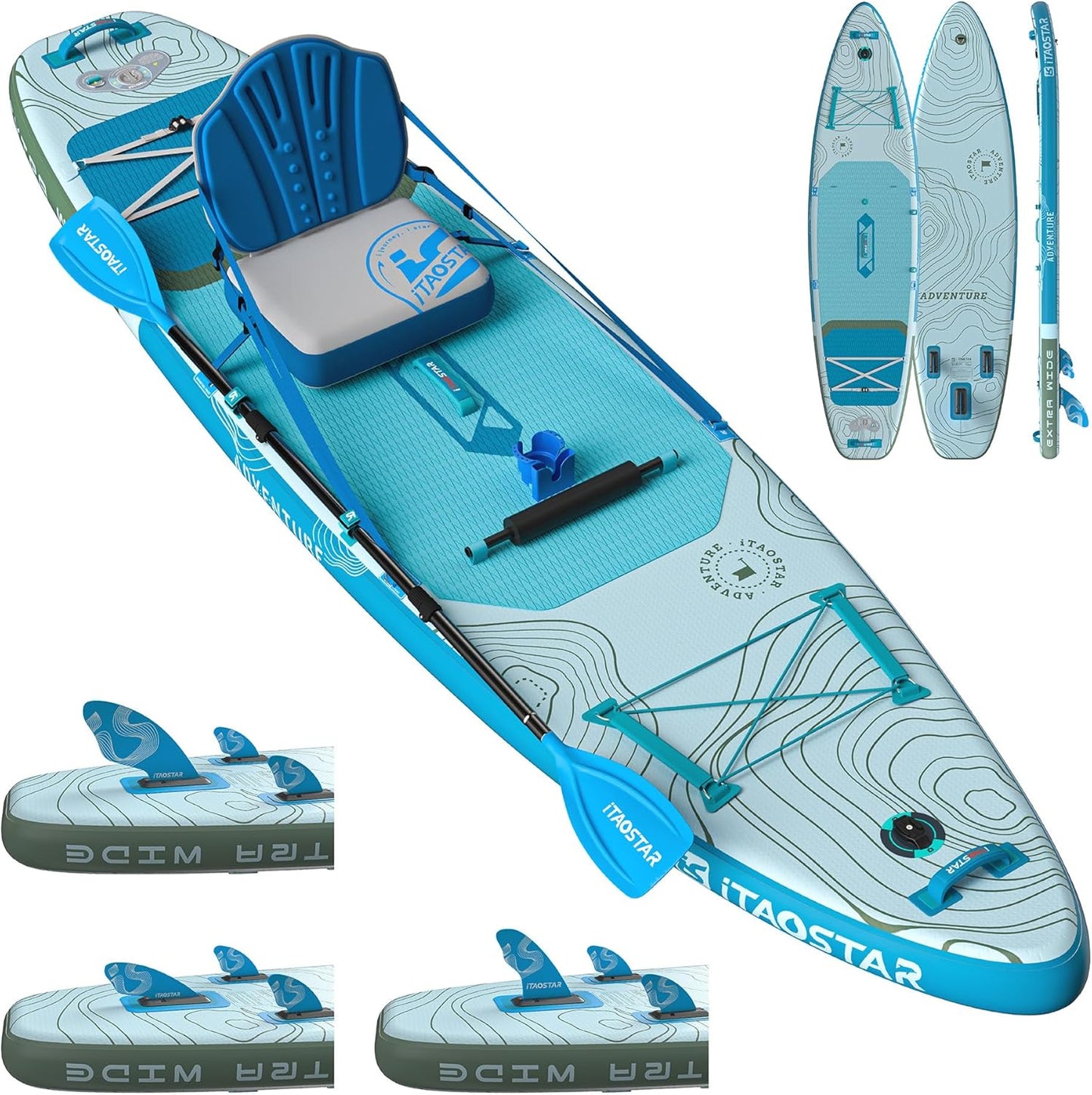 Adventure 1235in Extra Wide Paddle Board for All Skill Levels