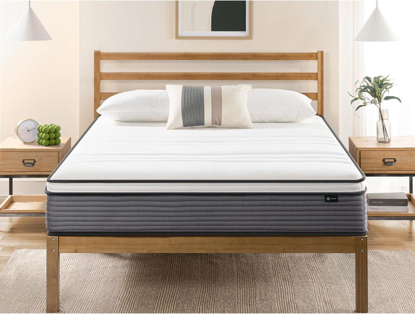 ZINUS 10 Inch True Support Hybrid Mattress for Comfortable Sleep