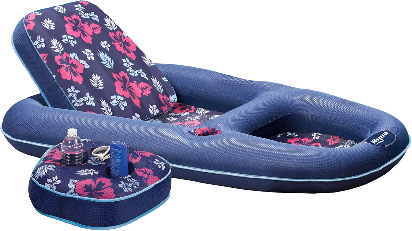 Aqua Campania Ultimate 2-in-1 Pool Float Lounge for Relaxation