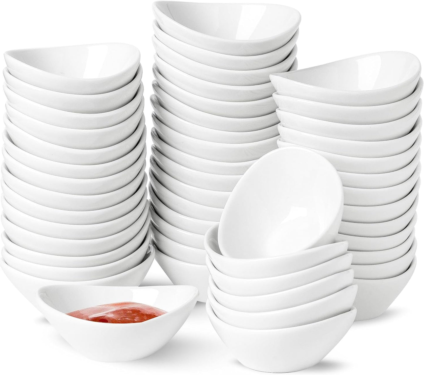 UIBFCWN Ceramic Dipping Bowls - Perfect for Sauces and Snacks