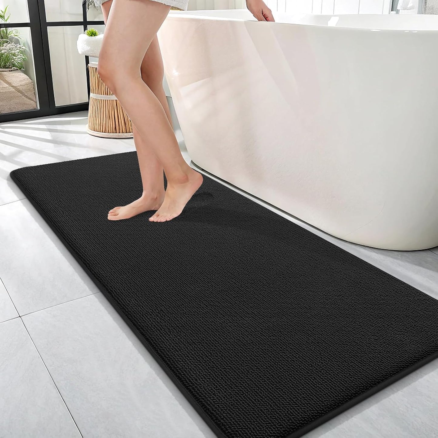 OLANLY Thick Memory Foam Bath Mat Rug for Luxurious Comfort