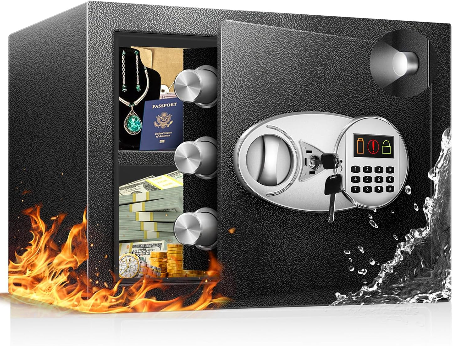 TOTOY Fireproof Safe Box for Home Documents and Valuables