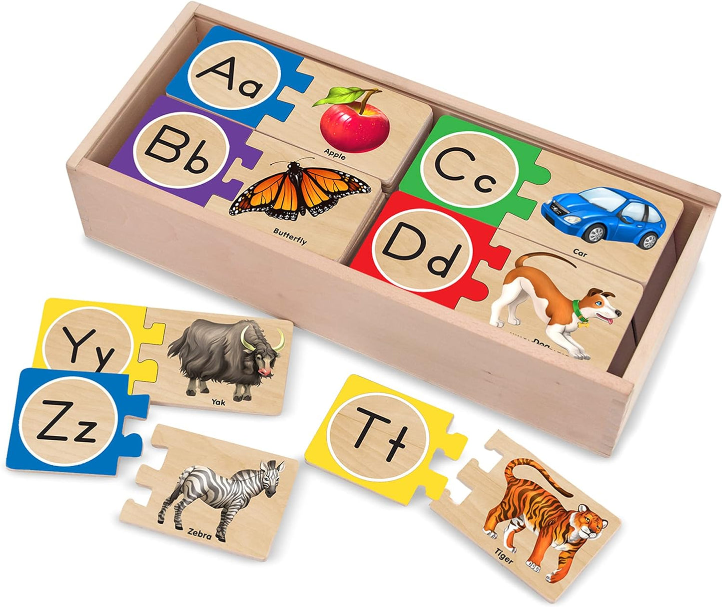 Melissa & Doug Self-Correcting Alphabet Puzzles - 52pcs