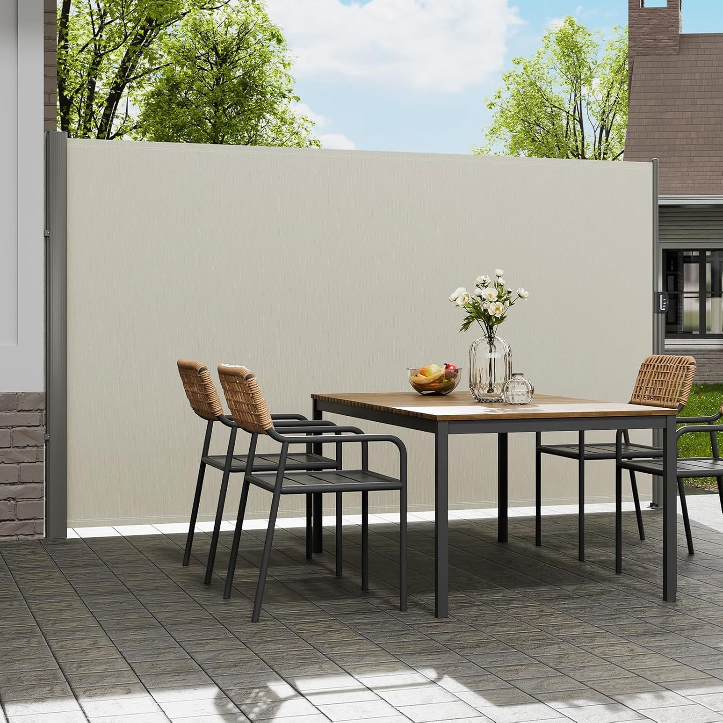 VEVOR Retractable Side Awning for Privacy and Sun Protection