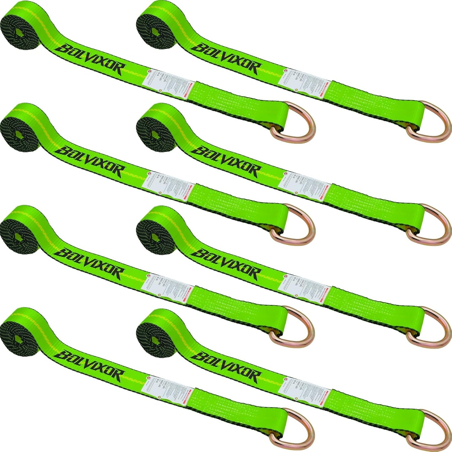 8 Pack 2in x 96in Lasso Strap for Heavy-Duty Towing Needs