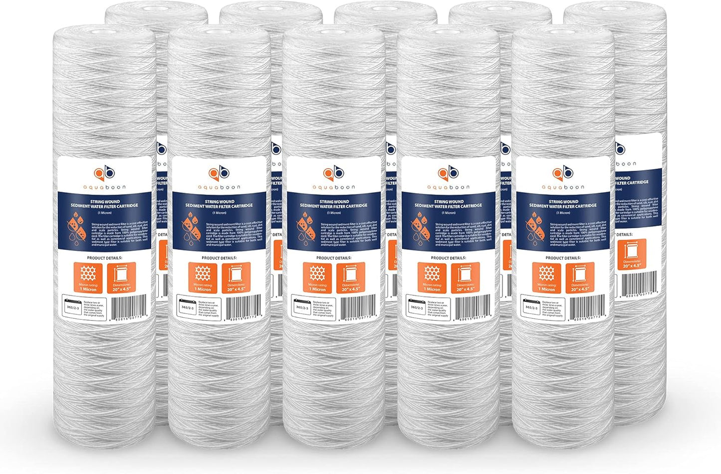 1 Micron Whole House Water Filter Cartridge for Well Water