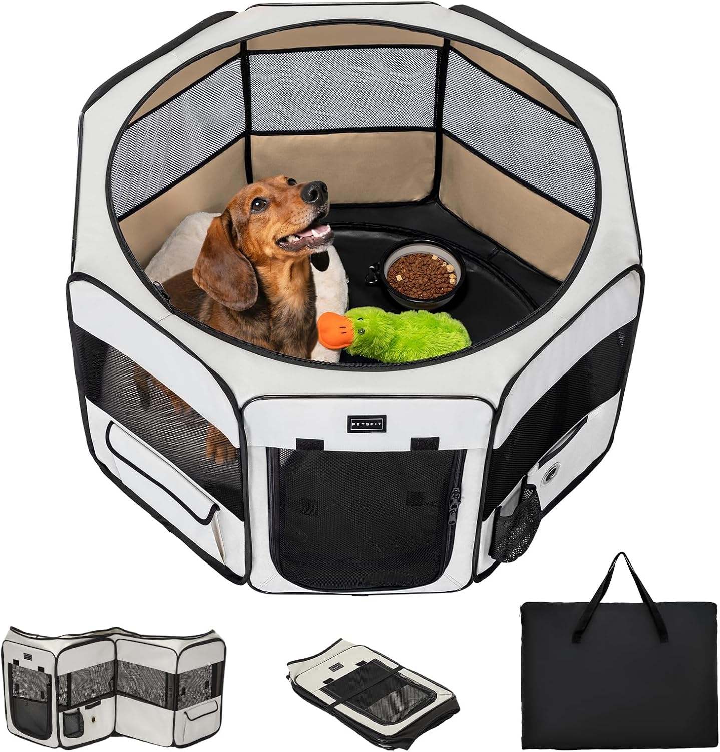 Portable Dog Playpen for Indoor and Outdoor Use - 36in Safety Space
