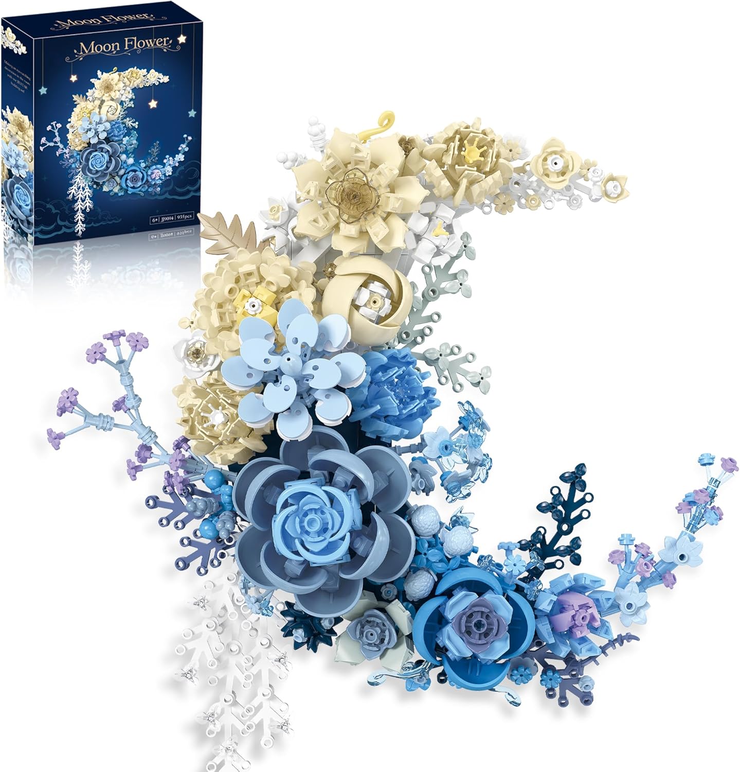 Moon Flower Building Set for Stunning Wall Decor - 934pcs