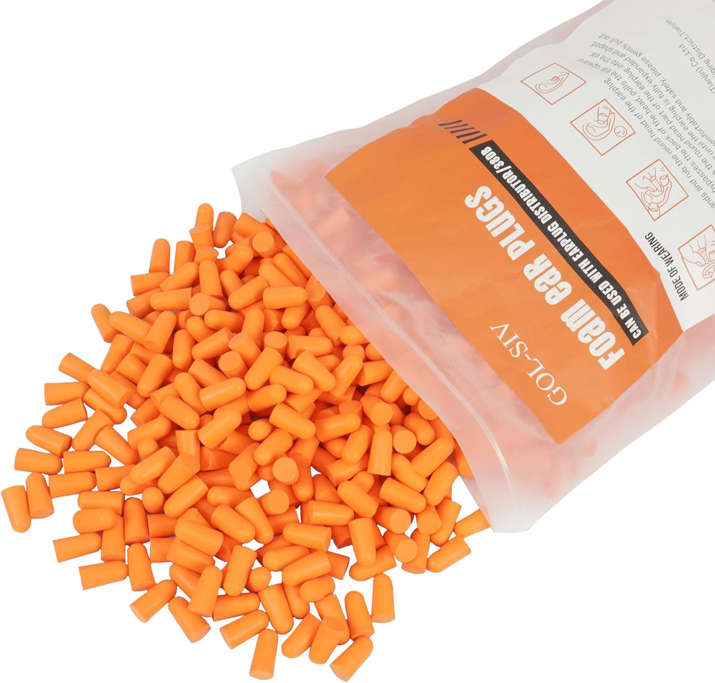 500 Pairs Foam Ear Plugs for Superior Noise Reduction Comfort