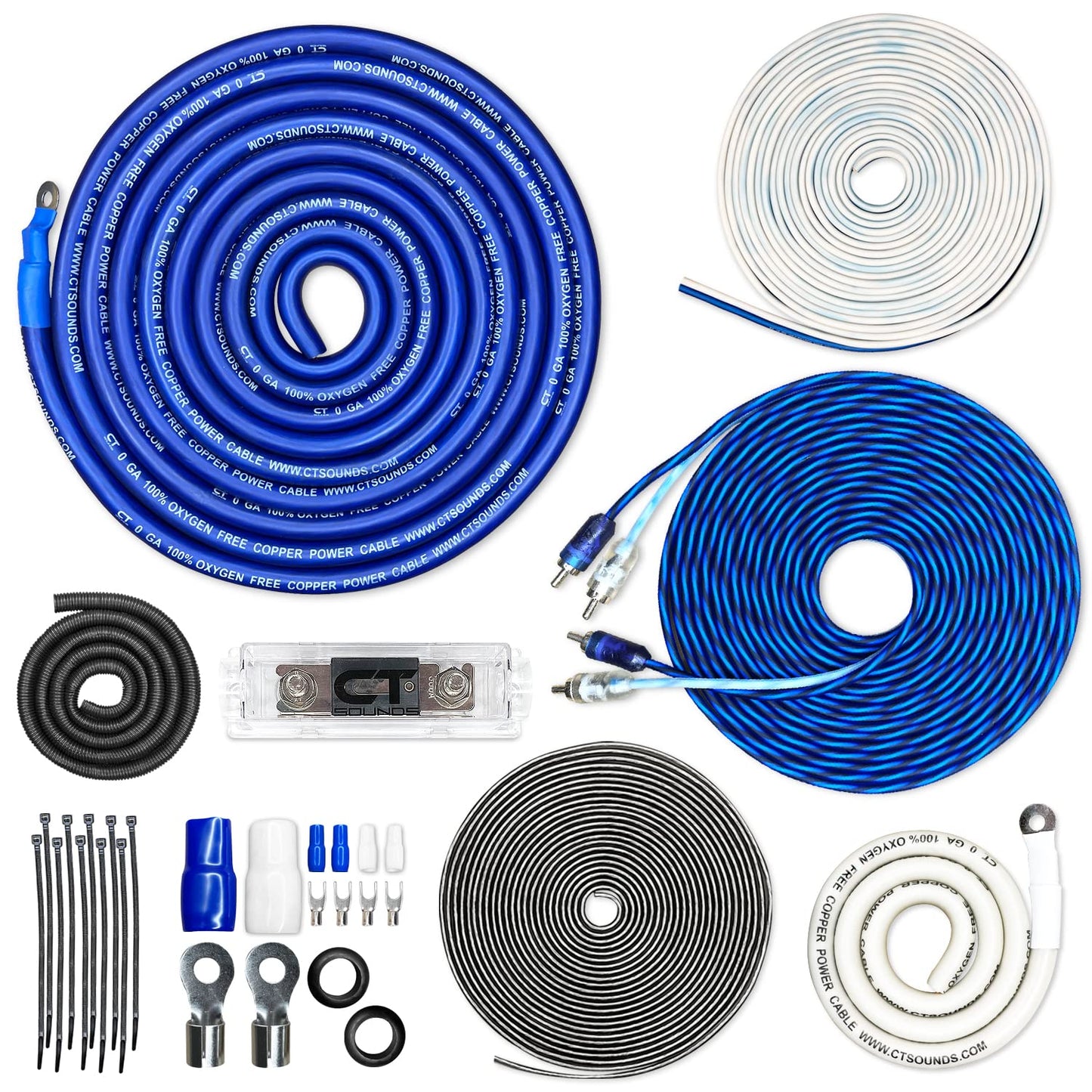 CT Sounds 1/0 Gauge OFC Complete Amp Wiring Install Kit Review