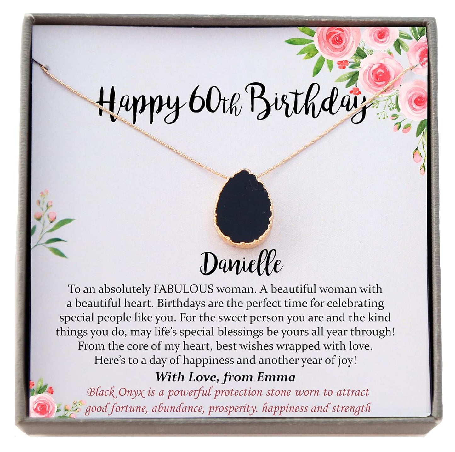 Personalized 60th Birthday Gifts for Women, Meaningful Jewelry