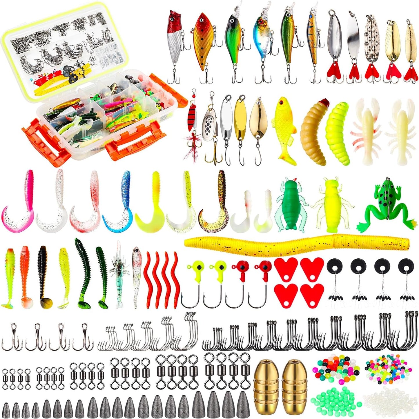 Premium 1000-Pc Fishing Lures Set - Ultimate Starter Gear for Men!