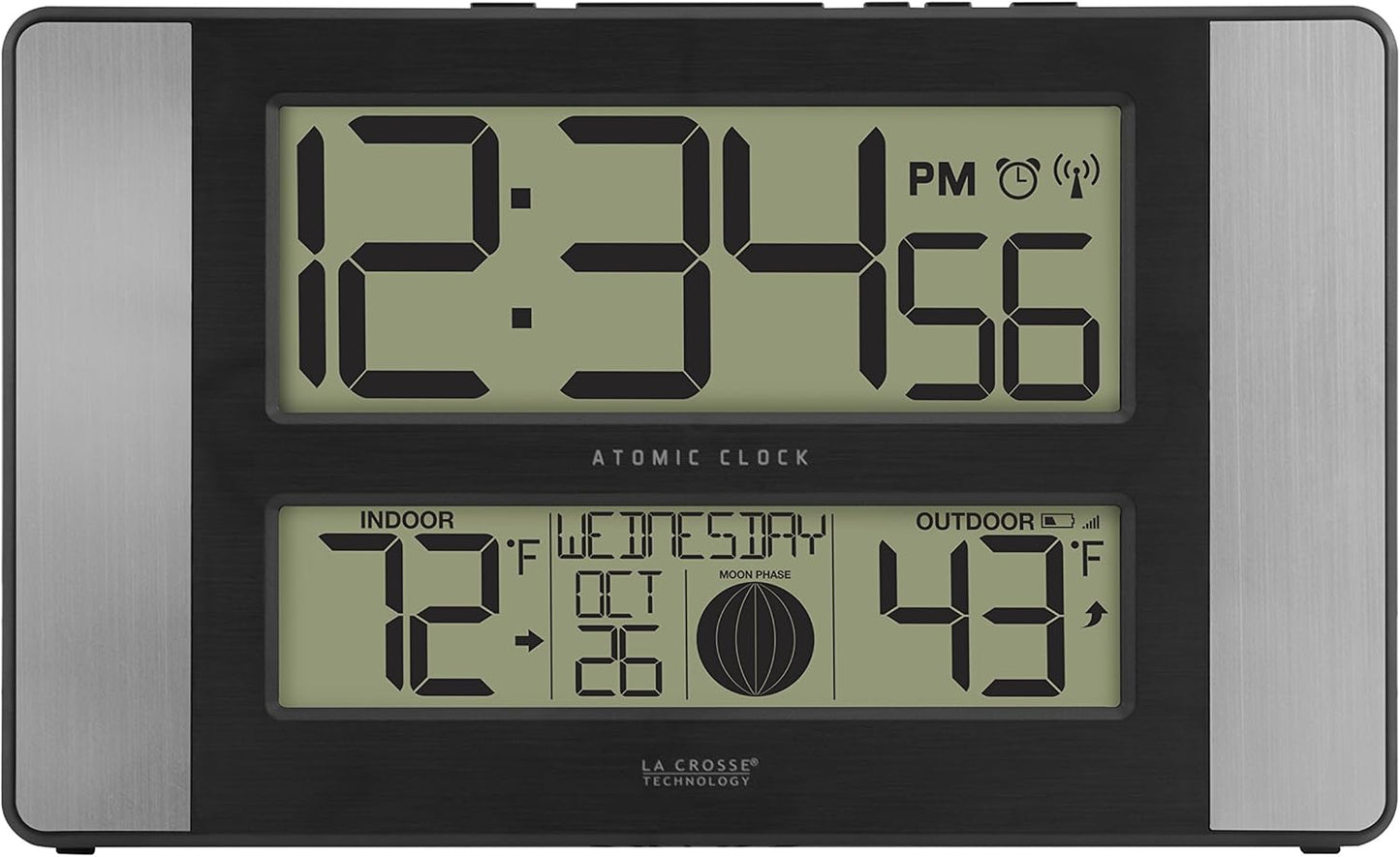 La Crosse Technology Atomic Clock with Outdoor Temp Sensor