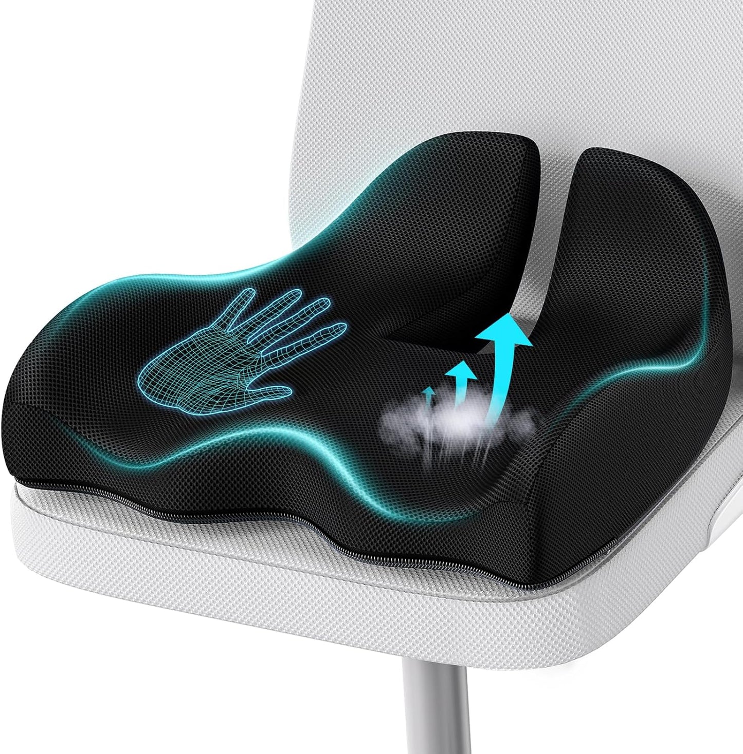 Extra Large Memory Seat Cushion for Office Chair Relief