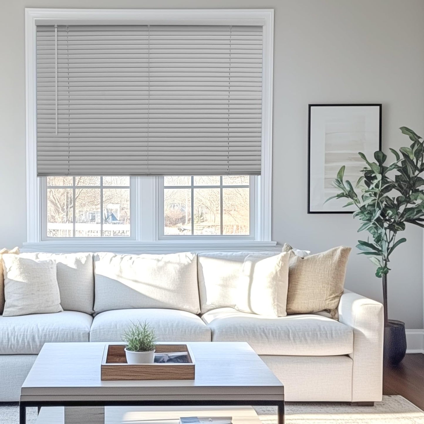 Chicology Mini Blinds for Indoor Windows - Cordless & Sleek Design