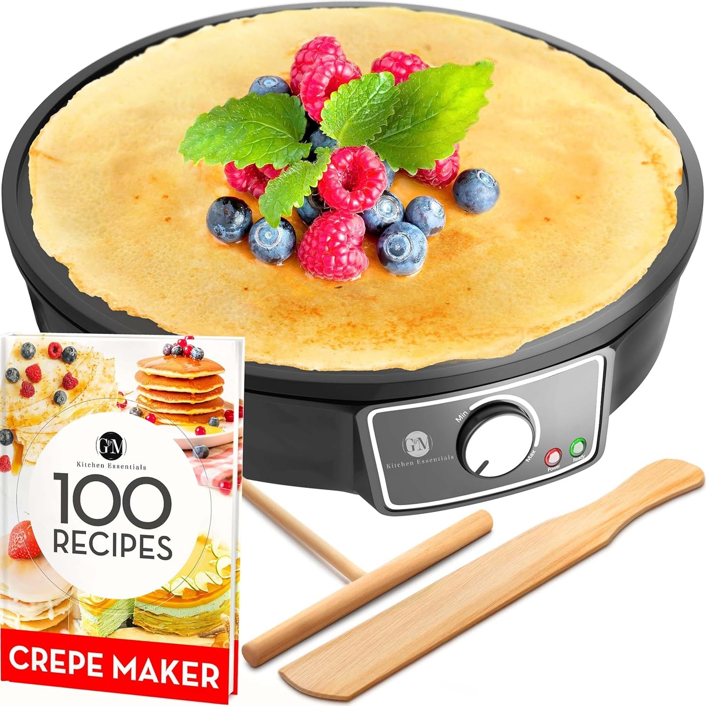 Easy Crepe Maker: Nonstick Electric Griddle