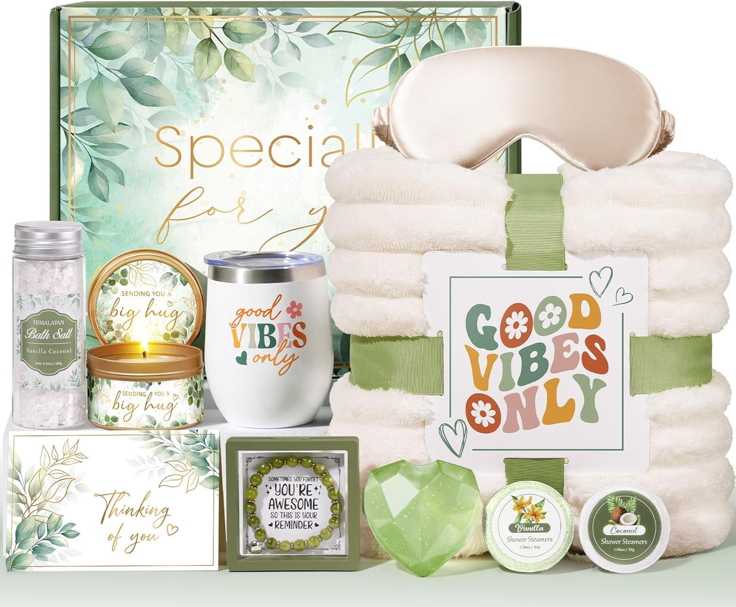 Unique Self Care Gift Basket for Women - Relaxing Spa Package