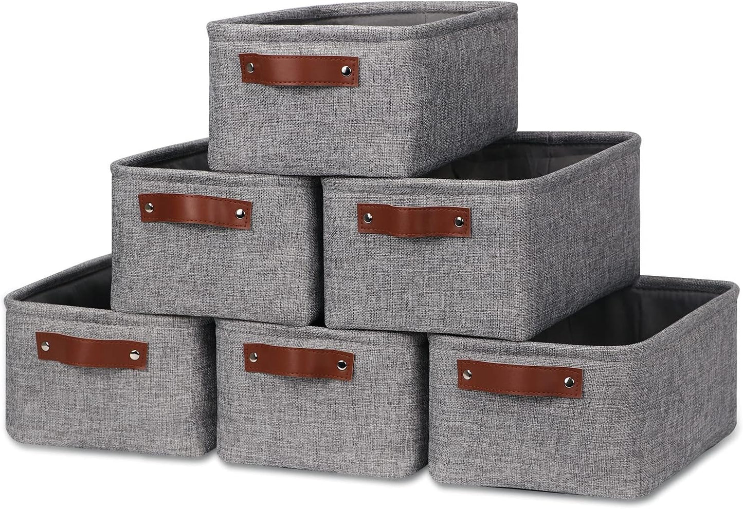 HNZIGE Foldable Fabric Storage Baskets for Home Organization