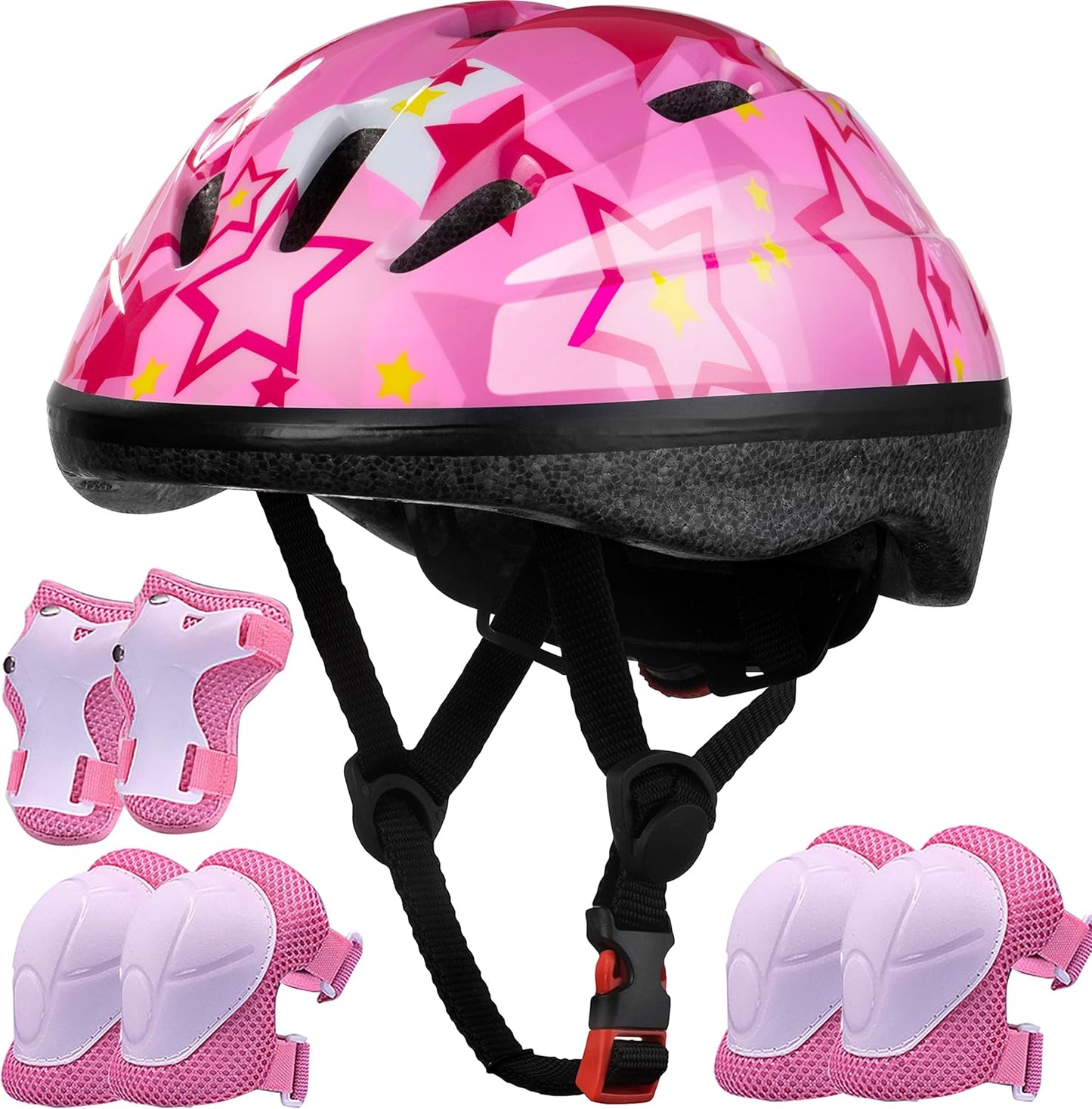 Lamsion Kids Adjustable Helmet & Protective Gear Set for Safe Fun!