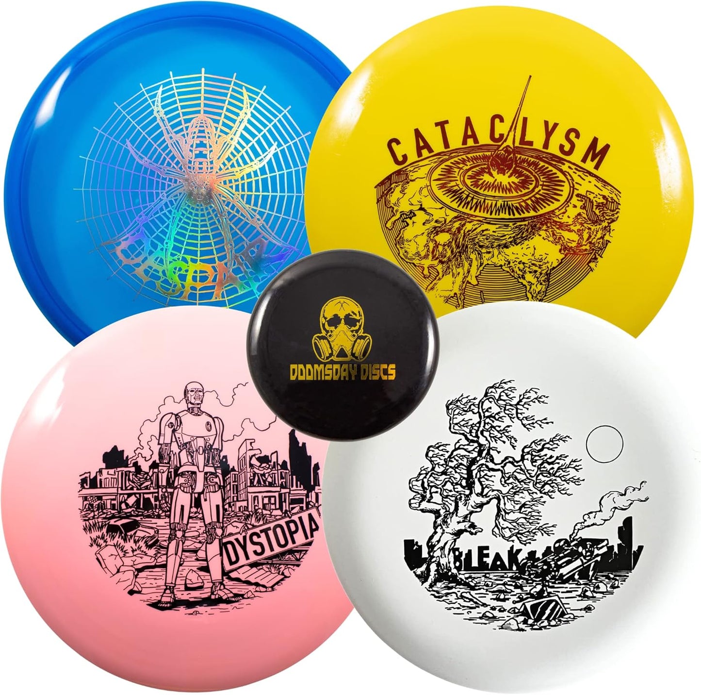Doomsday Prepper Disc Golf Set | Complete 4-Disc Kit