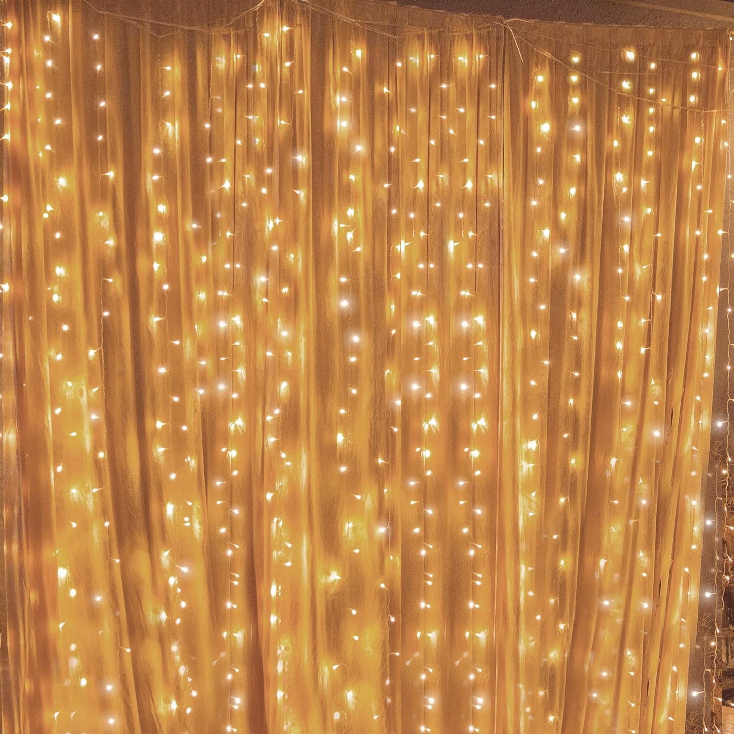 Twinkle Star 300 LED Curtain String Lights - 8 Modes Fairy Light for Indoor/Outdoor Decor