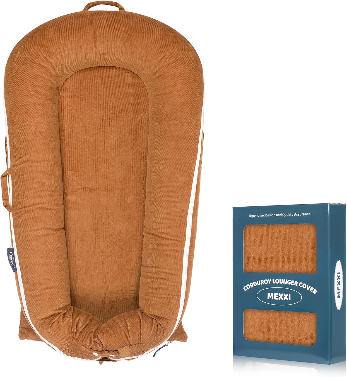 Corduroy Baby Nest Cover for Dockatot Deluxe+ Docks - Brown