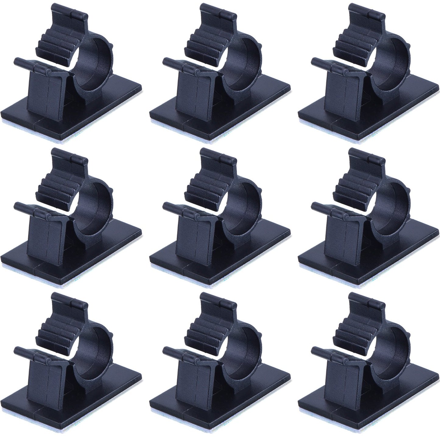 EBOOT 50 pc Black Adhesive Cable Clips - Organize with Ease!