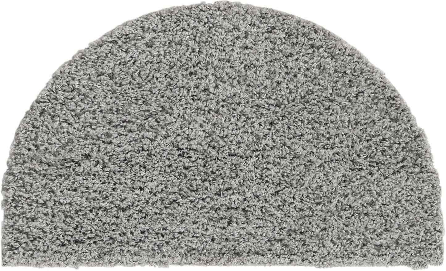 Unique Loom Solid Shag Collection Area Rug in Hearth Cloud Gray