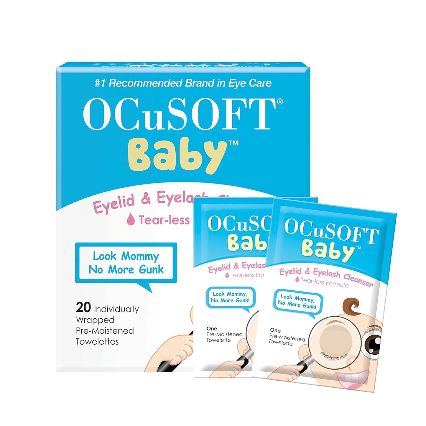 OCuSOFT Baby Eye Cleanser, 20 Towelettes - Gentle Care