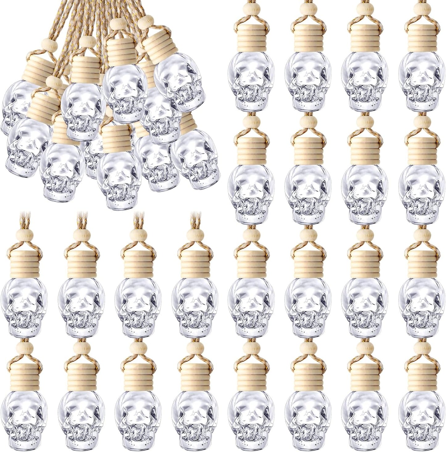 Skeleton Car Air Freshener Bottle Set - Fragrance On-The-Go