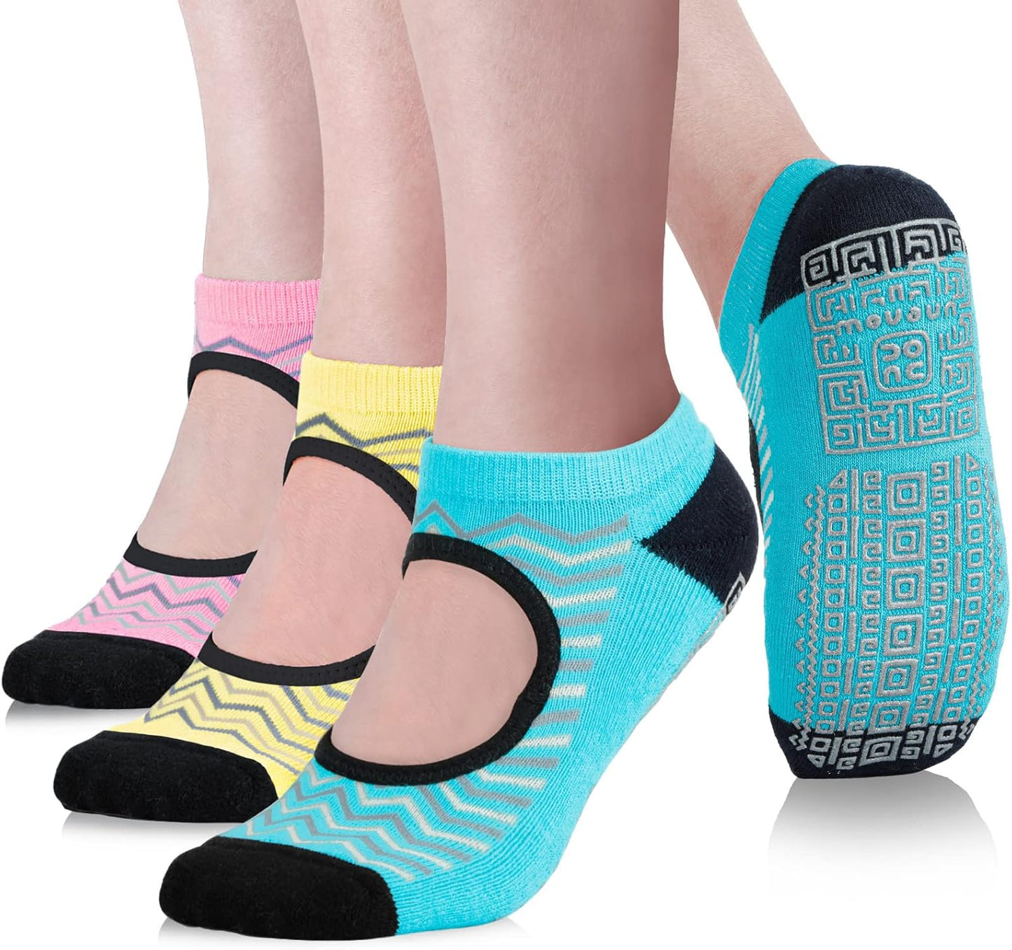 Non Slip Yoga Socks with Pilates Cushion