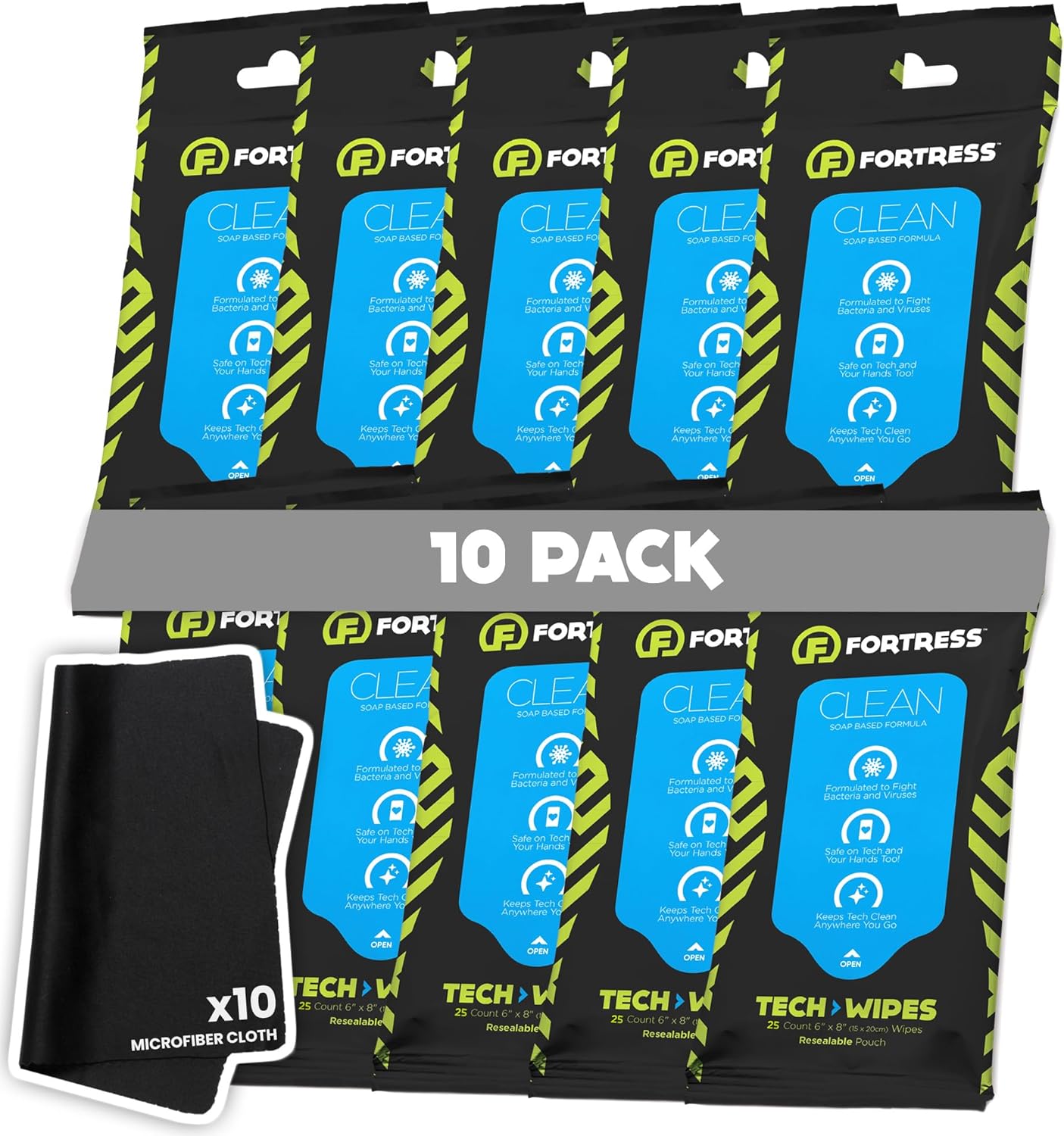 Fortress Electronic Wipes for Screens, Phones, and More
