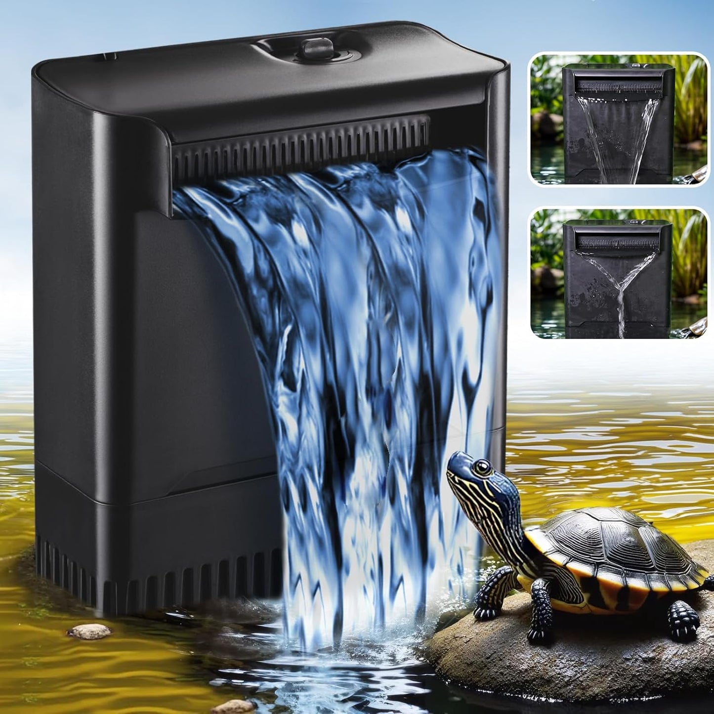 290GPH Turtle Tank Filter for Crystal Clear Water Quality