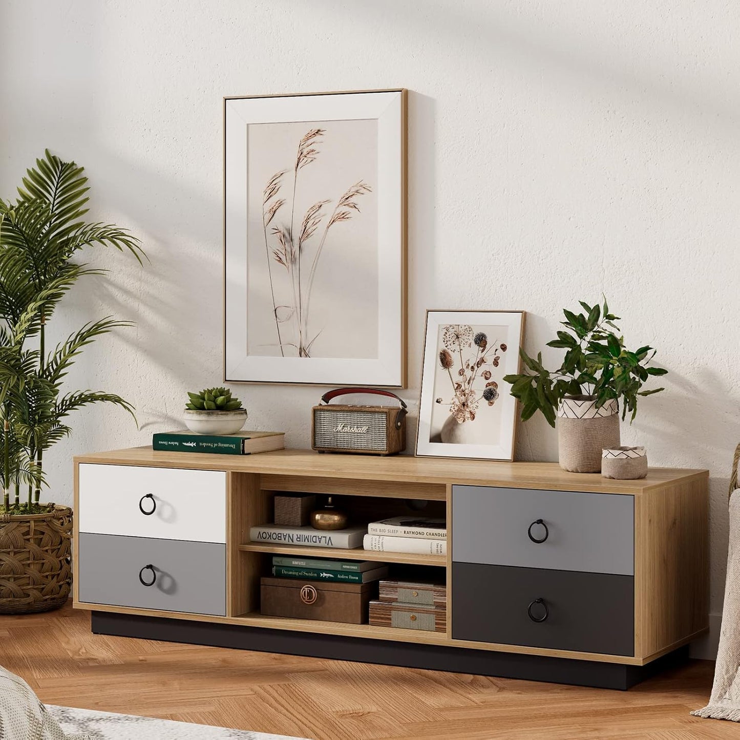 Tangkula TV Stand: Sleek Storage Solution for 60 TVs