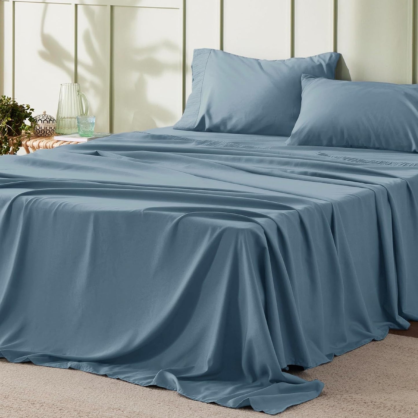 Bedsure California King Sheet Sets - Soft & Cooling Luxury