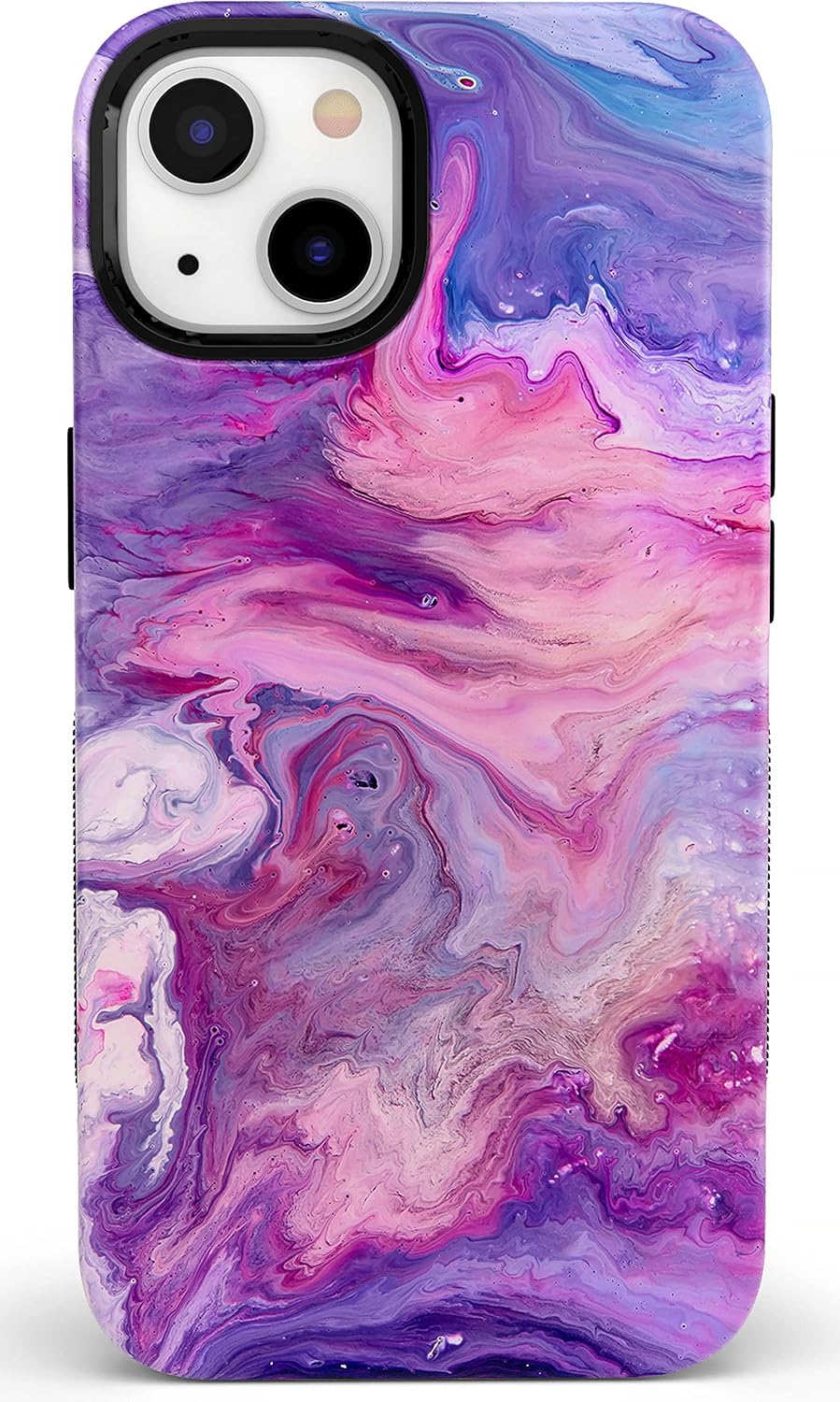 Casely iPhone 15 Case - Tie Dying Over You Purple Marble Design