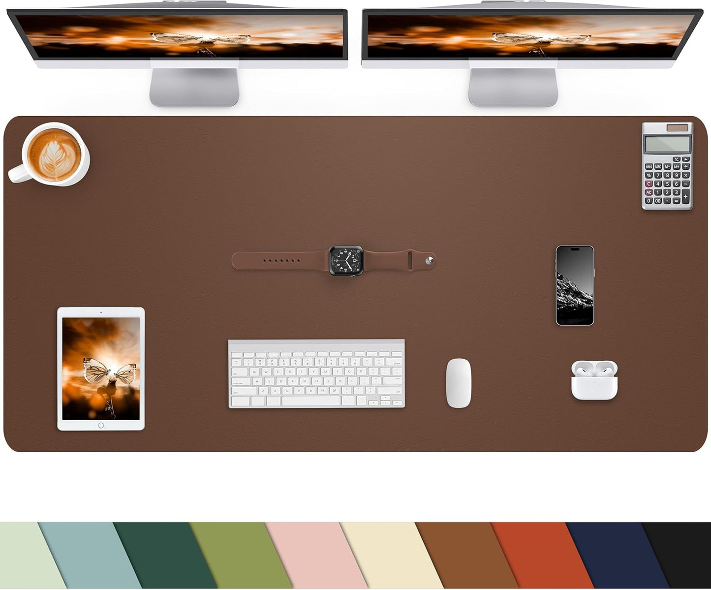CEBOWA Leather Desk Pad: Non-Slip & Waterproof!