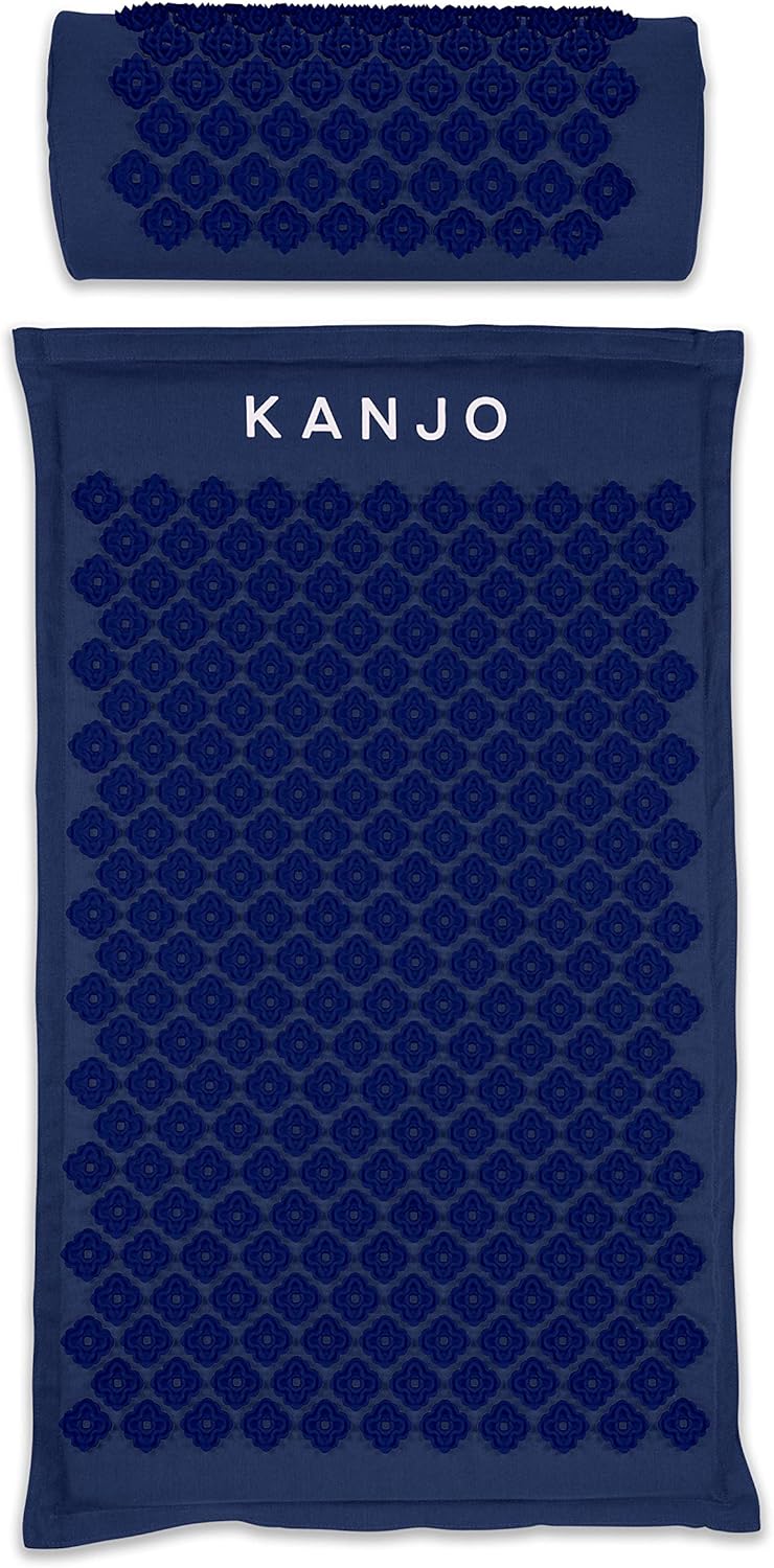 Kanjo Acupressure Mat and Pillow Set for Effective Pain Relief