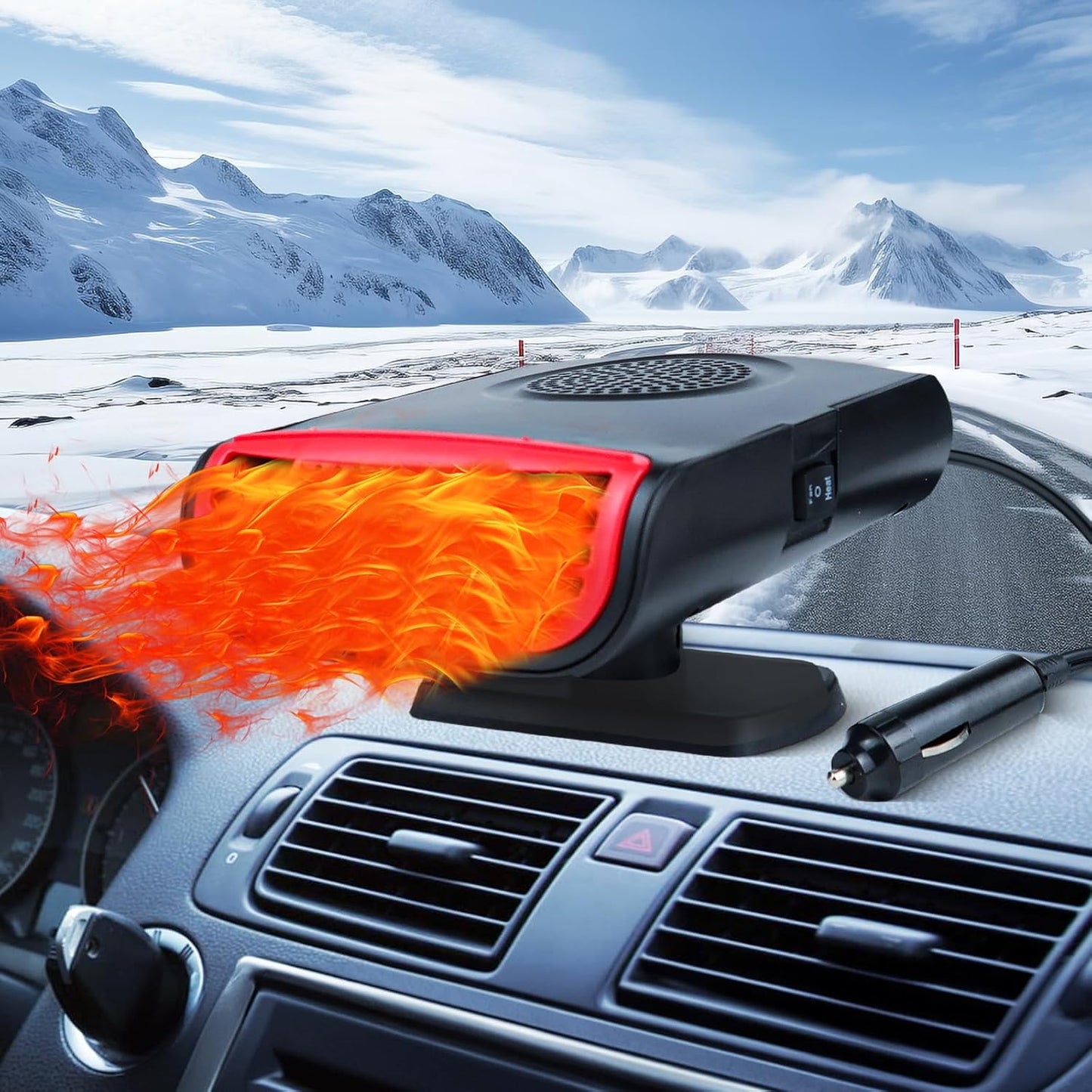 TEZMIS 12V Car Heater: Instant Warmth on-the-Go!