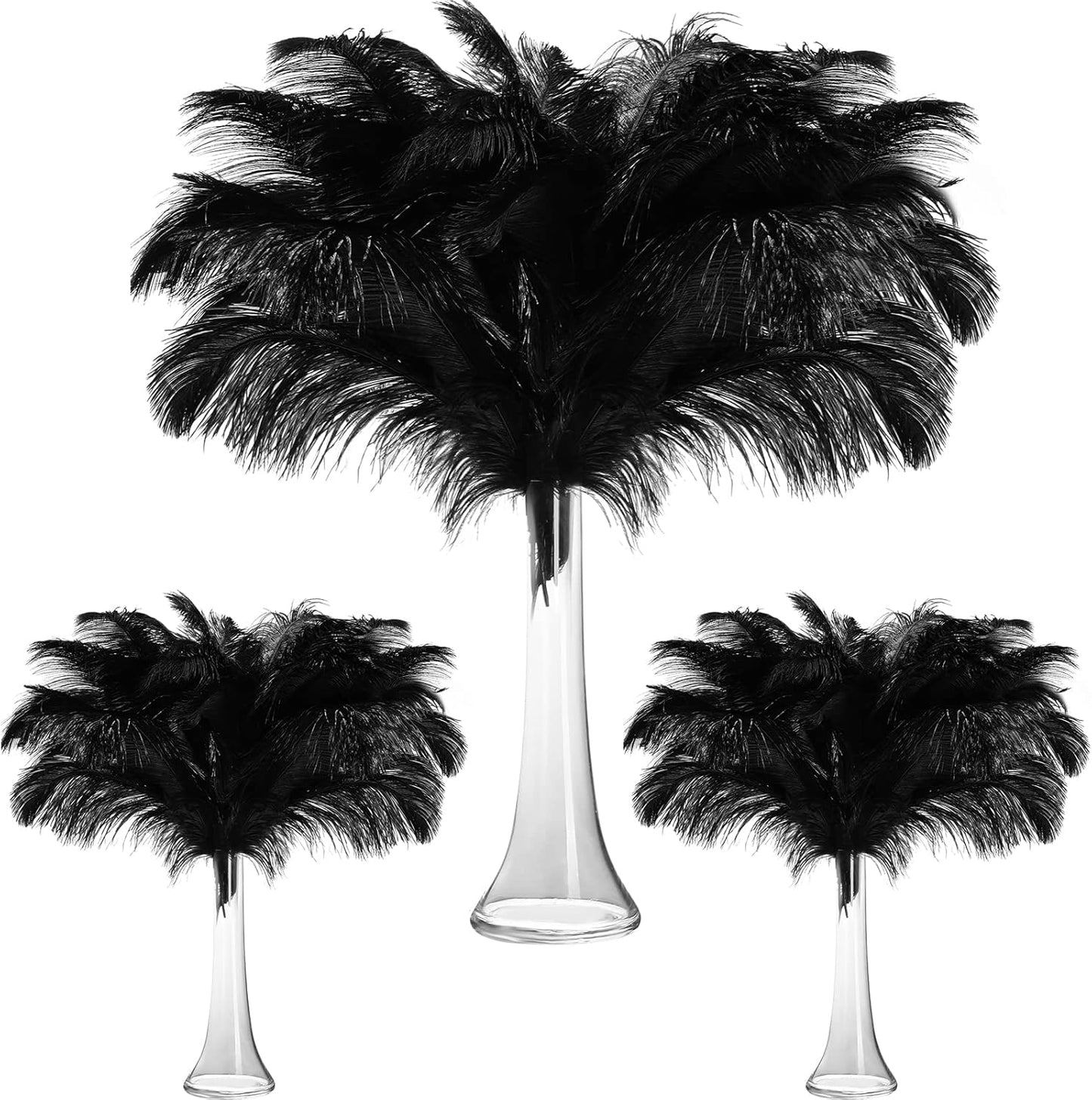 Natural Ostrich Feathers Bulk for Crafting and Decorations