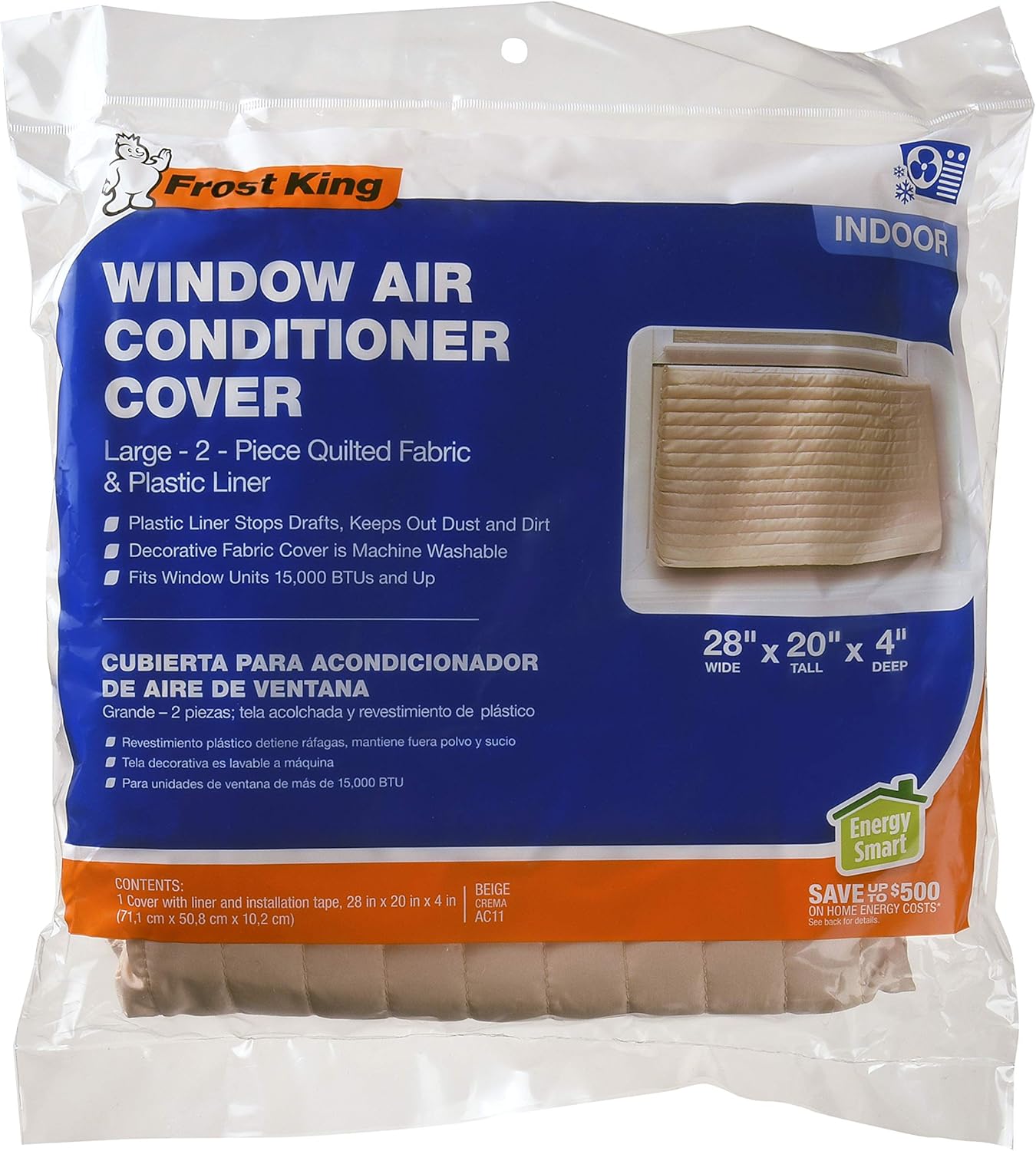 Frost King Large AC Cover - Protects Indoor Units up to 20 x 28