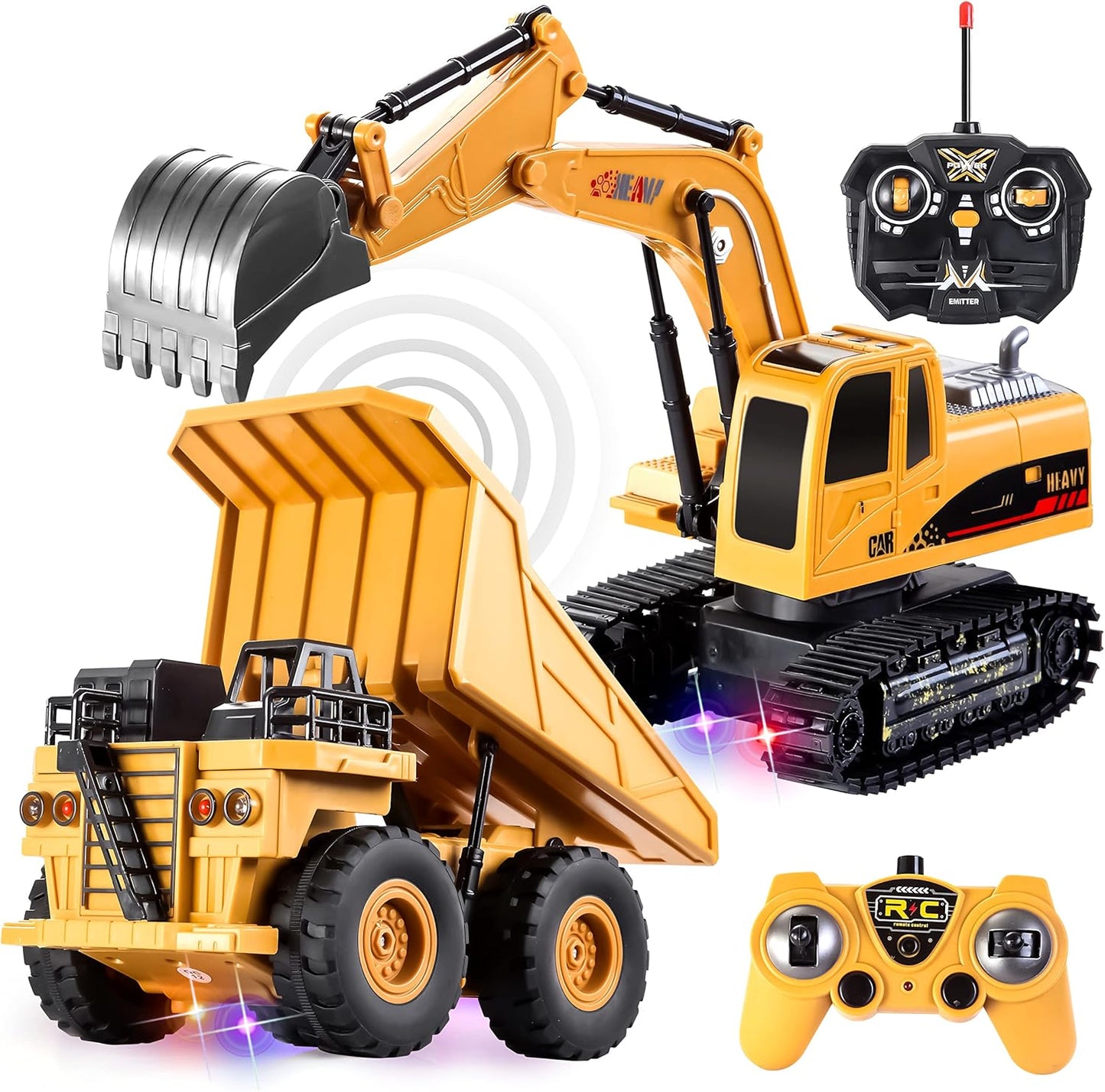 Remote Control Construction Vehicle Toy Set for Kids Fun